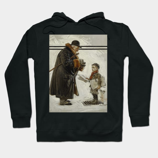 J.C. Leyendecker ~ Paper Boy 1909 Hoodie by immortalpeaches